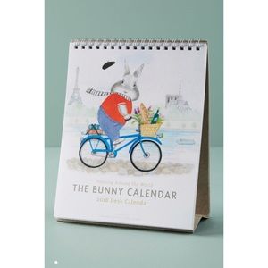 Anthropologie 2018 Bunny Desk Calendar